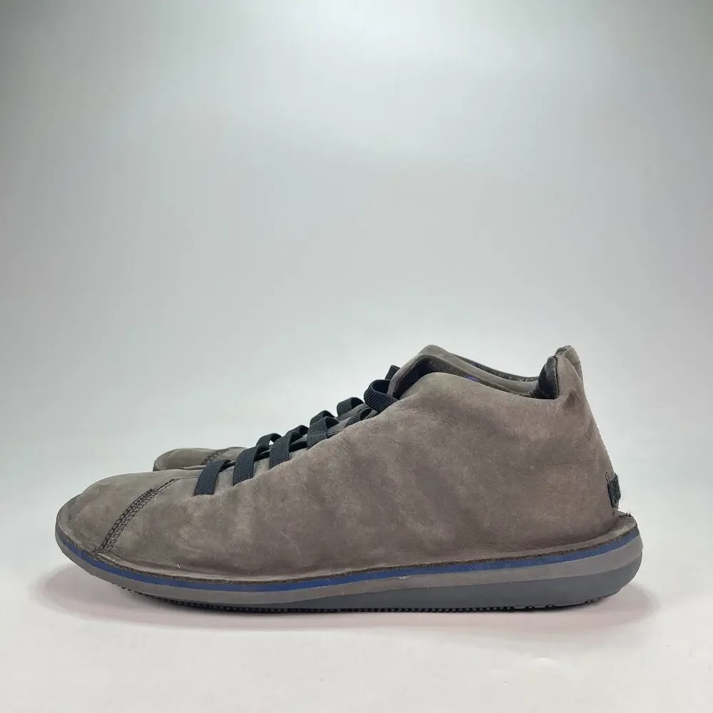 Camper Beetle Gray Suede Elastic Laces Chukka Ankle Boots Men's Sz EU 9.5 US 42